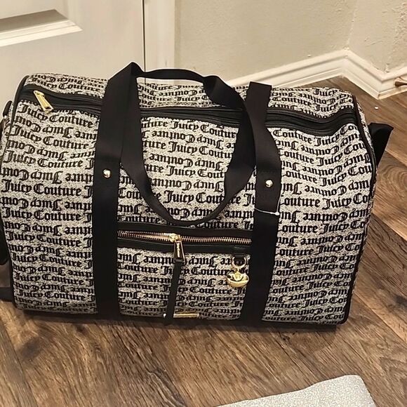 Juicy Couture Glitter Sport Logo Overnighter Bag - Picture 7 of 8